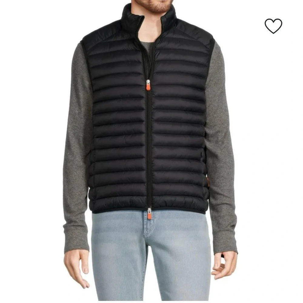 SAVE THE DUCK Quilted Puffer Lightweight Black Vest